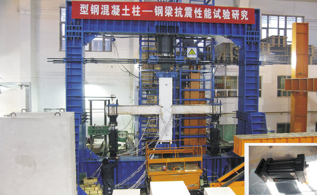 北京建筑工程学院节点试验-50T加载油缸